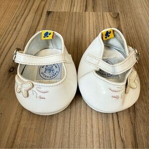 white butterfly build a bear shoes